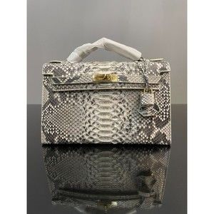 Exotic Python Leather Crossbody Handbag 100% Real Snake Skin For Women NEW